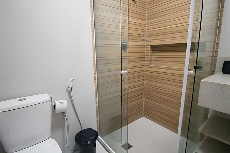 Apartamento Pé na Areia en Resort con piscina priv