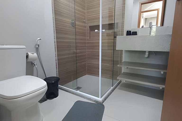 Apartamento Pé na Areia en Resort con piscina priv