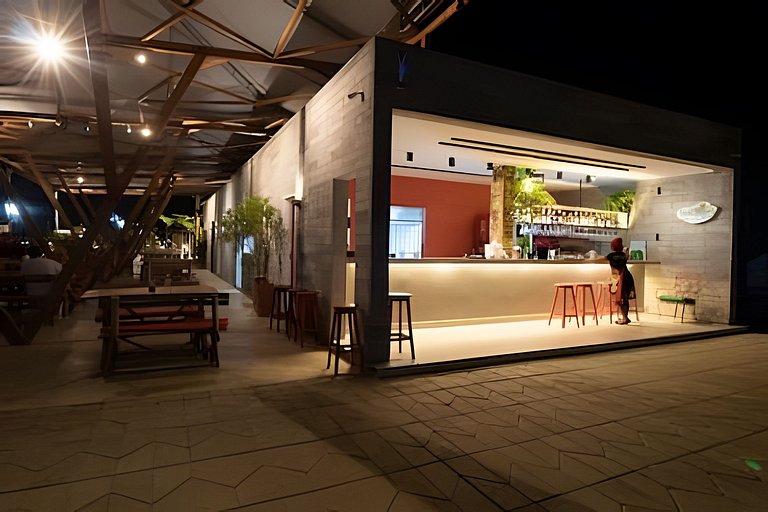 Apartamento Pé na Areia en Resort con piscina priv