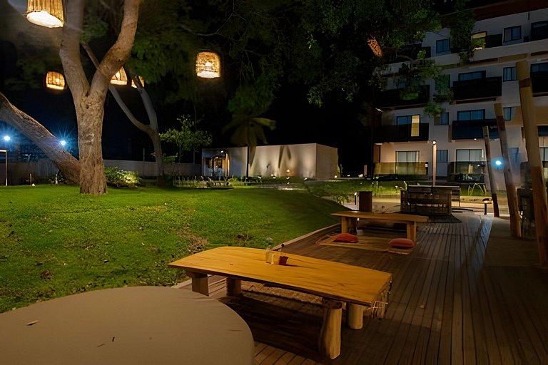 Apartamento a pie de playa en resort con piscina privada por