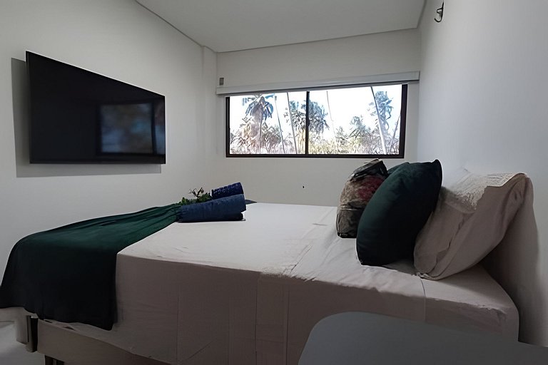 Apto Pé na Areia com Piscina Privativa