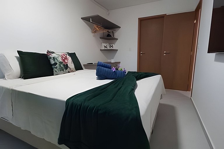 Apto Pé na Areia com Piscina Privativa