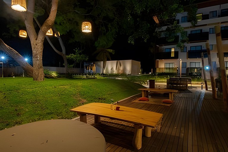 Apto Pé na Areia com Piscina Privativa