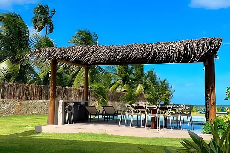 Seaside House in Milagres for 13 People