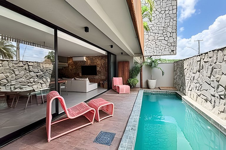 Casa 3 Suítes Piscina e Hidro para até 9 pessoas by MME