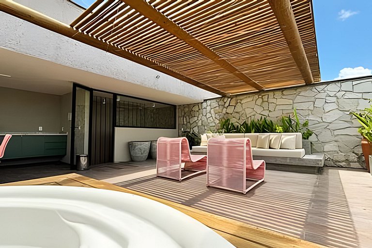 Casa 3 Suítes Piscina e Hidro para até 9 pessoas by MME