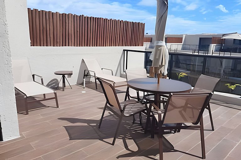 Duplex in a gated community, 150m from the beach to 6 people