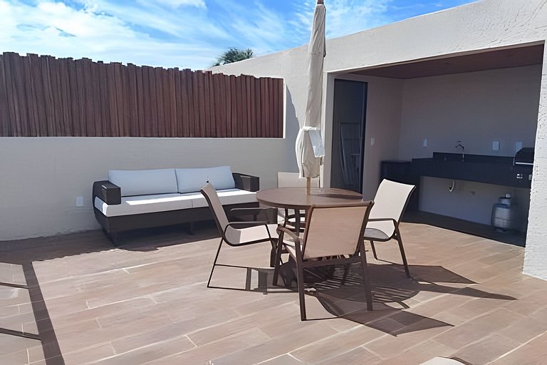 Duplex in a gated community, 150m from the beach,