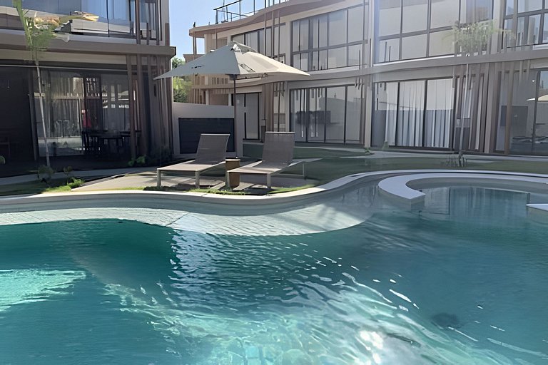 Duplex in a gated community, 150m from the beach to 6 people