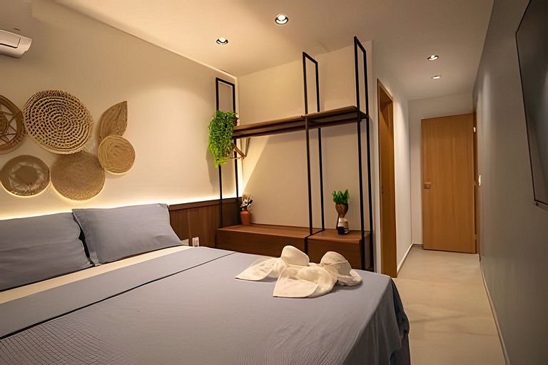Triplex con 3 suites, piscina e hidromasaje para hasta 12 pe