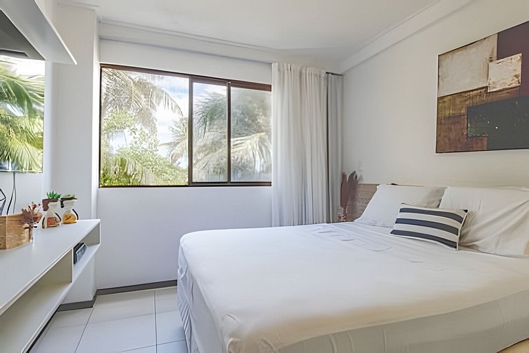 Apartamento frente a la playa en un condominio con