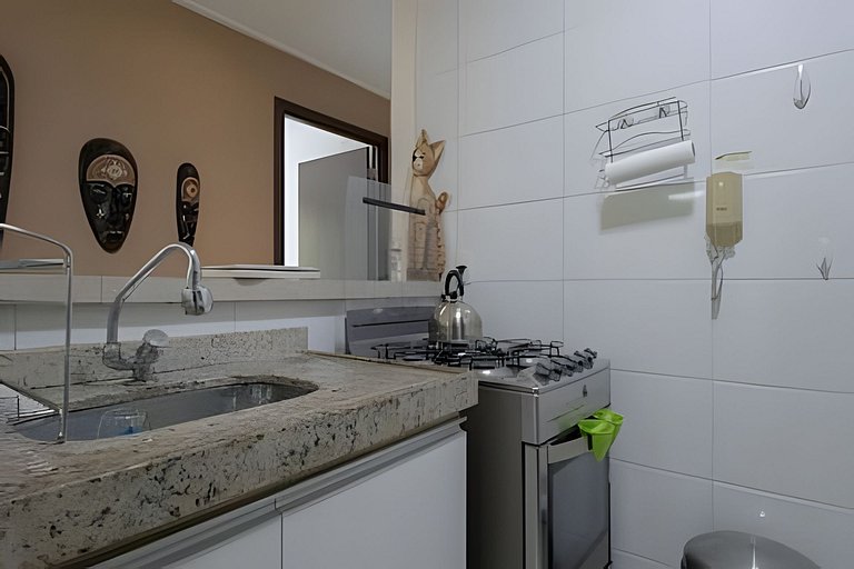 Apartamento frente a la playa en un condominio con