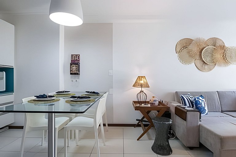 Apartamento frente a la playa en un condominio con