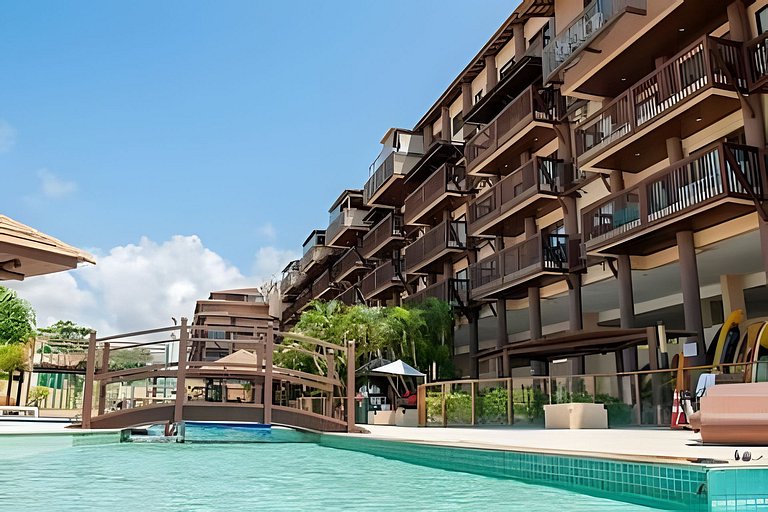 Apartamento Cond Pé na Areia com Varanda by MME