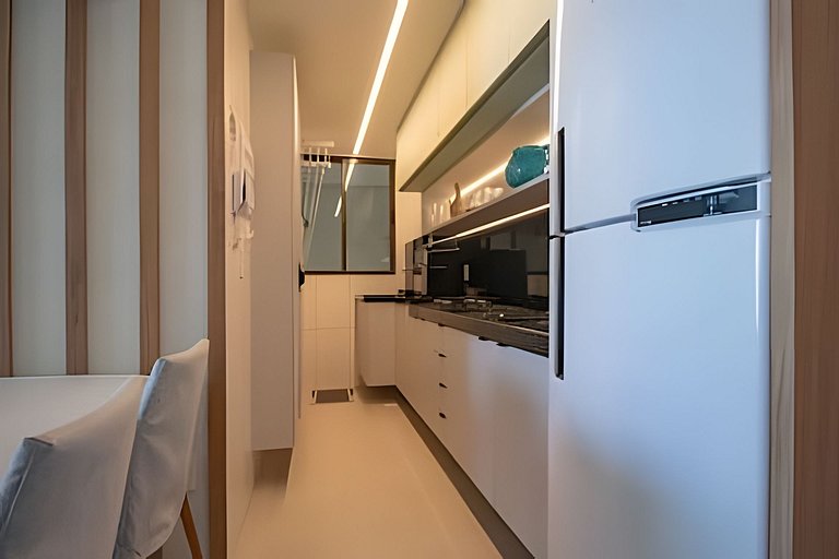 Apartamento com Vista 3min da praia