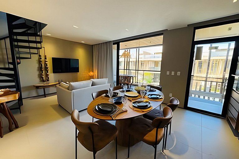 Apartamento Dúplex con Acceso a la Playa para 6 Personas by