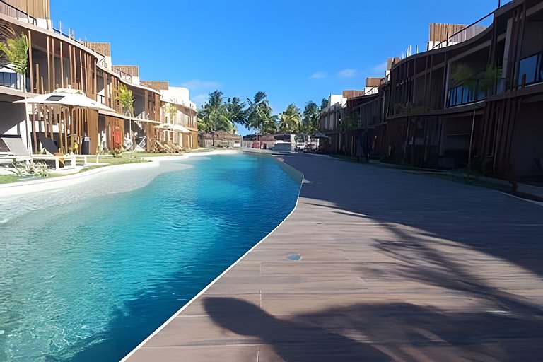 Apartment with Jacuzzi and Beach Access for 6 Peop