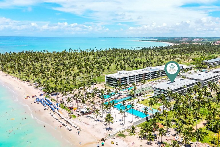 Apartment Pé na Areia in Resort with Private Pool