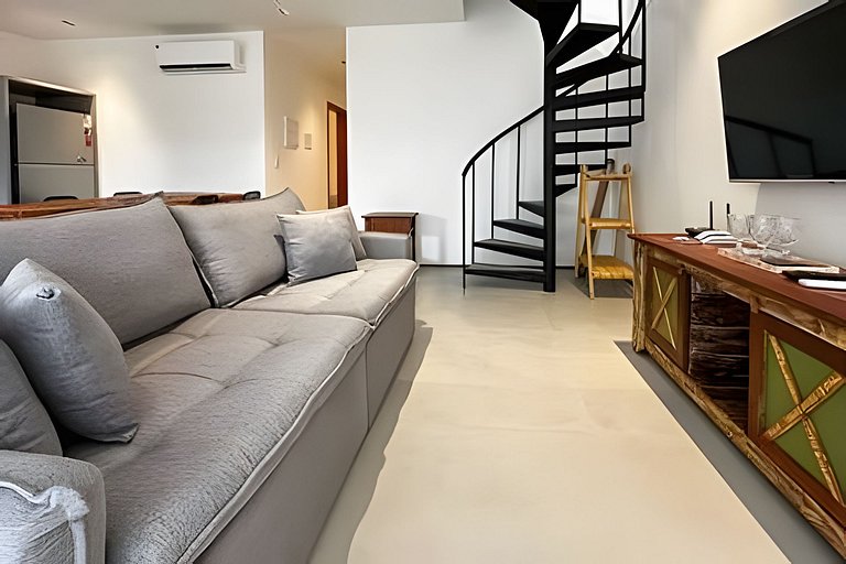 Apto Duplex Acesso a Praia Para 5 Pessoas