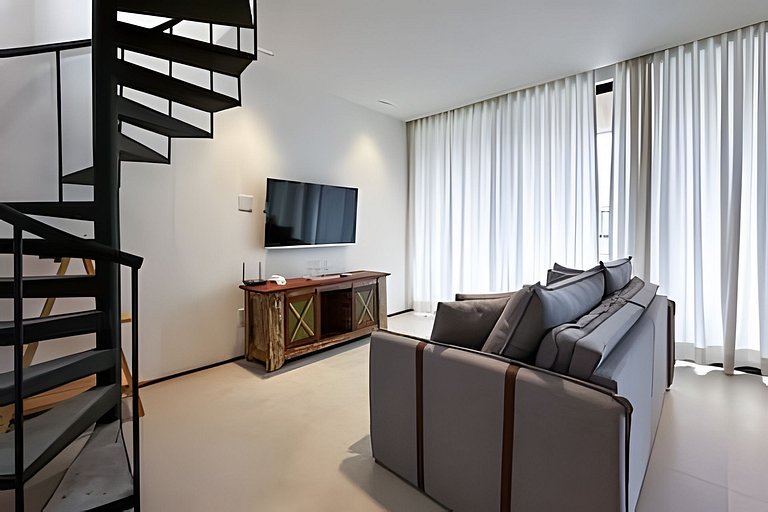 Apto Duplex Acesso a Praia Para 5 Pessoas