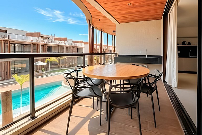 Apto dúplex con acceso a la playa para 5 personas