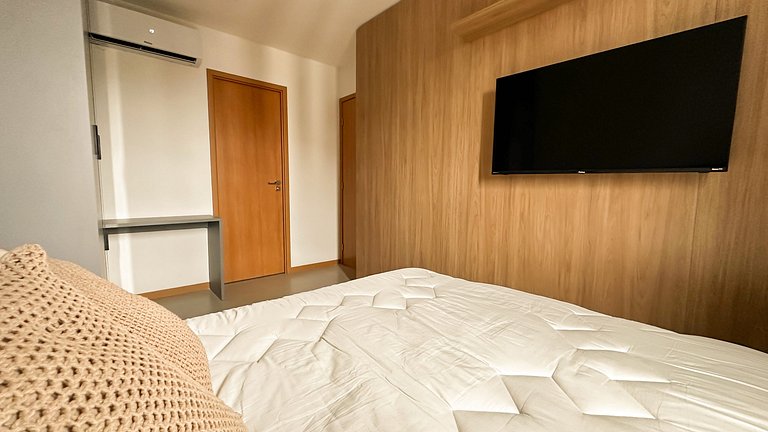 Apto 6 Pessoas 200m da praia e Piscina Vista Mar