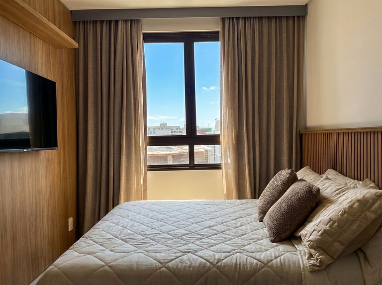 Apto 6 Pessoas 200m da praia e Piscina Vista Mar