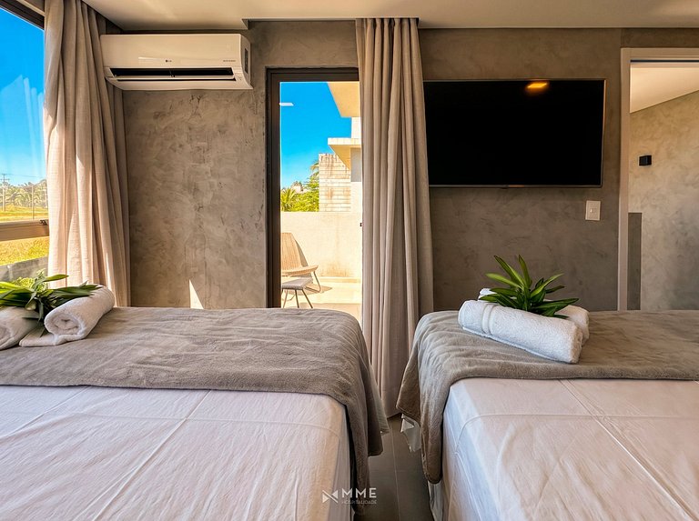 Oka Milagres Beachfront Condominium for 6 People by MME